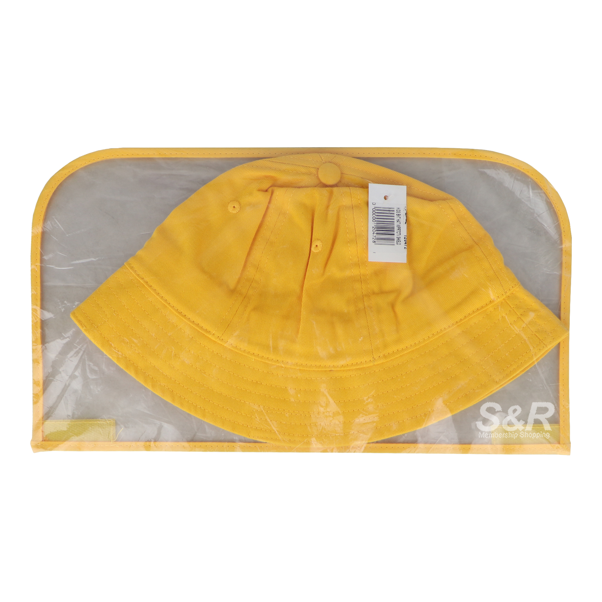 Kids Bucket Hat with Protective Shield Yellow 1 pc